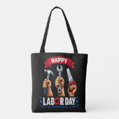 Tote Bag Joyeuse fête du travail (Dos)