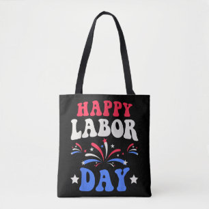 Tote Bag Joyeuse Fête du Travail Hommes Femmes Enfants