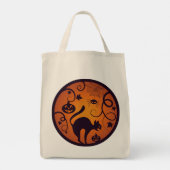 Tote Bag Joyeuse lanterne d'Halloween araignées et chauves- (Dos)