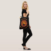 Tote Bag Joyeuse lanterne d'Halloween araignées et chauves- (Sur le modèle)