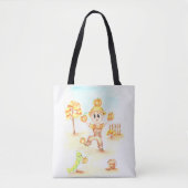 Tote Bag Joyeuse moisson petit gingembre garçon (Devant)
