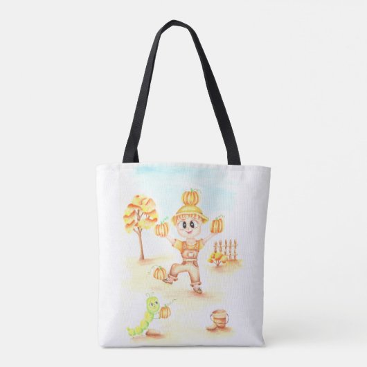 Tote Bag Joyeuse moisson petit gingembre garçon (Dos)