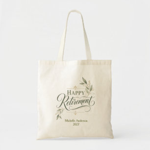 Tote Bag Joyeuse retraite nom personnalisé