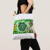 Tote Bag Joyeuse Saint-Patrick avec notre Helena (De près)
