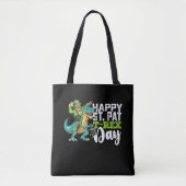 Tote Bag Joyeuse Saint-Patrick Pat T Rex Dinosaur (Devant)