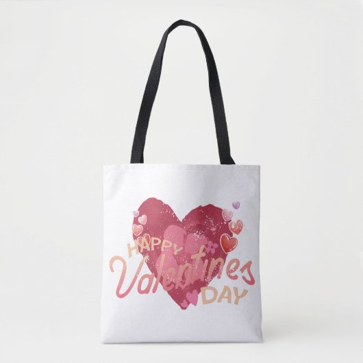 Tote Bag Joyeuse Saint-Valentin - amour et câlins (Devant)