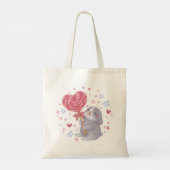 Tote Bag Joyeuse Saint-Valentin avec Bunny & Lollipop (Dos)