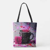 Tote Bag Joyeuse Saint-Valentin Café et Confettis (Dos)