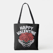 Tote Bag Joyeuse Saint-Valentin Même les os ont besoin d'am (Dos)