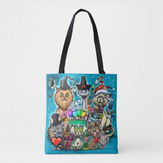 Tote Bag Joyeuses fêtes (Devant)