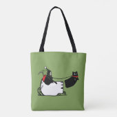 Tote Bag Joyeuses Fêtes Père Noël de Grim Reaper (Dos)