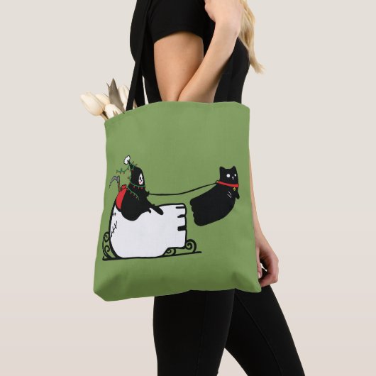 Tote Bag Joyeuses Fêtes Père Noël de Grim Reaper (De près)