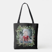 Tote Bag Joyeuses Fêtes Photo Verdure (Dos)