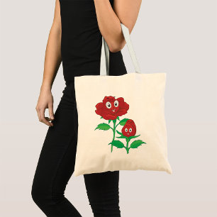 Tote Bag Joyeuses roses rouges
