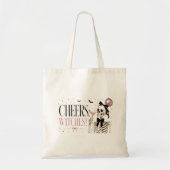 Tote Bag Joyeuses sorcières squelette Halloween  (Devant)