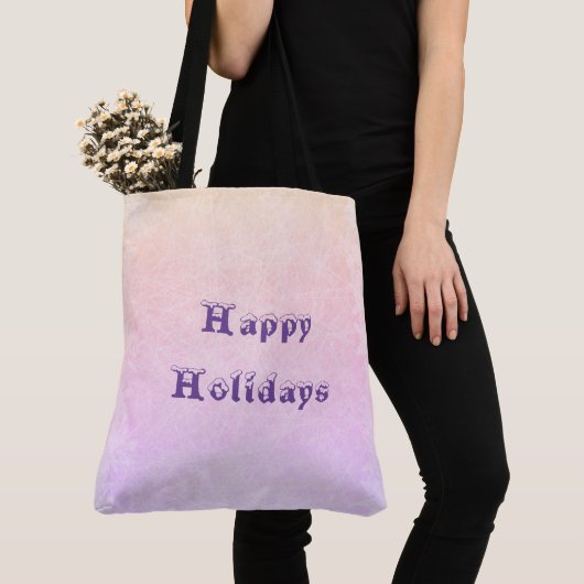 Tote Bag Joyeuses vacances Fourre-tout (De près)