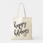 Tote Bag Joyeuses vacances Lettres modernes (Dos)