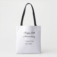Joyeux 10e anniversaire simple nom de mariage mini