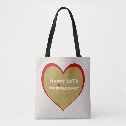 Tote Bag Joyeux 12E anniversaire (Devant)