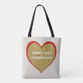 Tote Bag Joyeux 12E anniversaire (Dos)