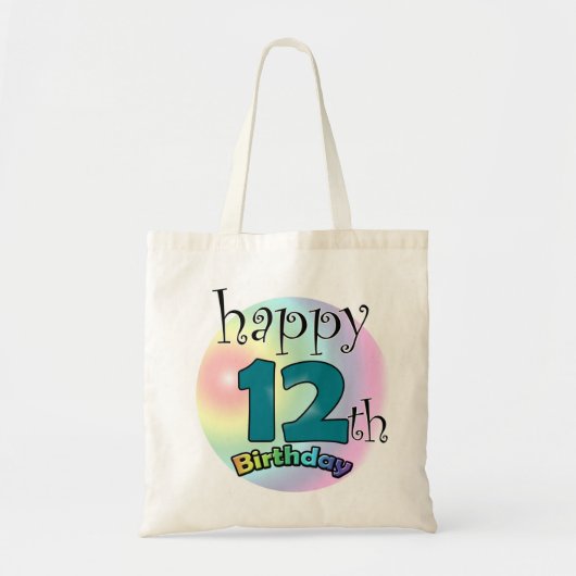 Tote Bag Joyeux 12e anniversaire (Devant)