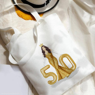 Tote Bag joyeux 50e anniversaire