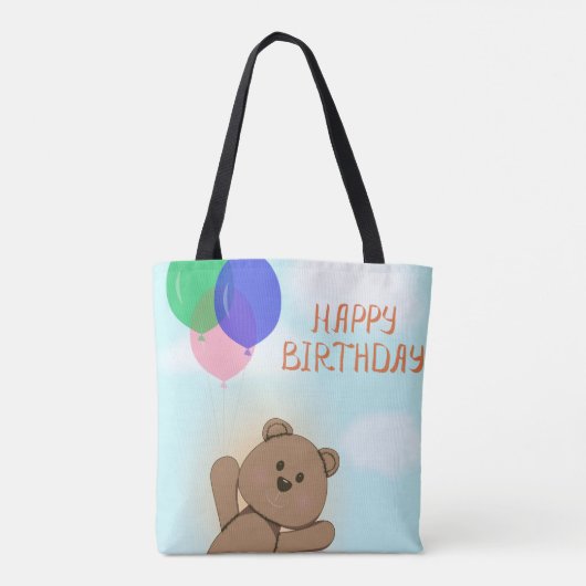 Tote Bag Joyeux anniversaire (Dos)