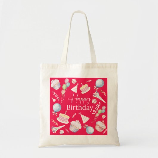 Tote Bag Joyeux anniversaire (Devant)