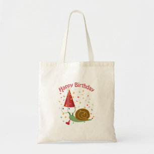 Tote Bag Joyeux anniversaire ! Escargot Confetti