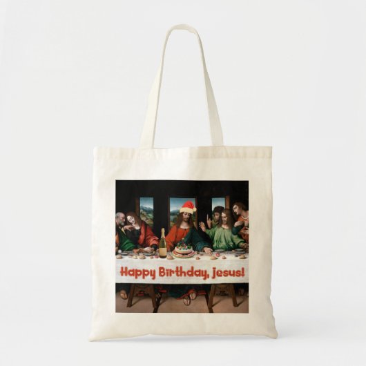 Tote Bag Joyeux anniversaire, Jésus ! (Devant)