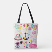 Tote Bag Joyeux Anniversaire Marin Mignon (Dos)