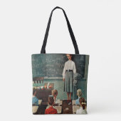 Tote Bag Joyeux anniversaire, Miss Jones par Norman Rockwel (Dos)