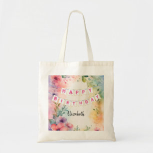 Tote Bag Joyeux anniversaire personnalisable