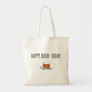 Tote Bag Joyeux anniversaire pour Bourbon Lover