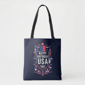 Tote Bag Joyeux anniversaire USA 250 (Devant)