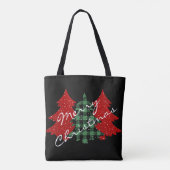 Tote Bag Joyeux arbres de Noël (Dos)