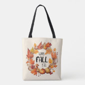 Tote Bag Joyeux automne Y'all (Dos)