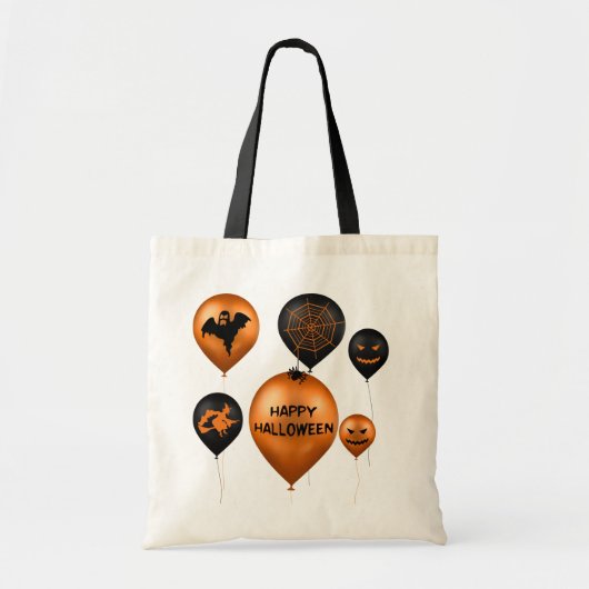 Tote Bag Joyeux Ballons du parti Halloween (Devant)