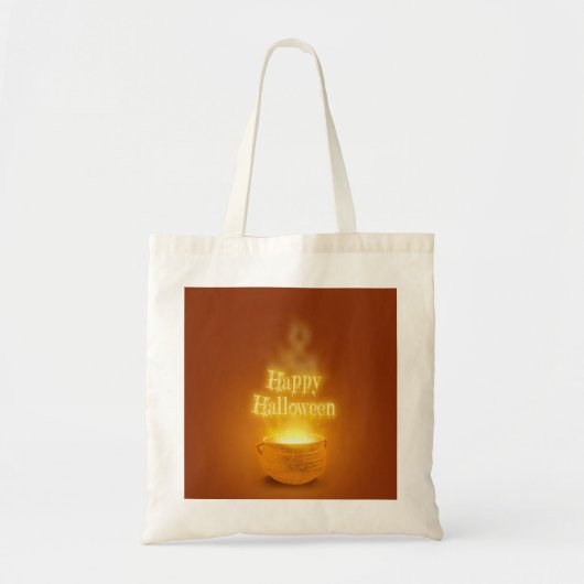 Tote Bag Joyeux Caldron de la sorcière d'Halloween (Devant)