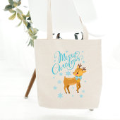 Tote Bag Joyeux chien renne de Noël | Vacances