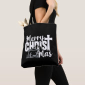 Tote Bag Joyeux Christ Mas Christian Noël Famille Jésus (De près)