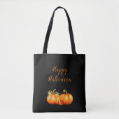 Tote Bag Joyeux Citrouilles d'Halloween (Devant)