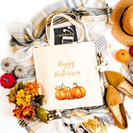 Tote Bag Joyeux Citrouilles d'Halloween