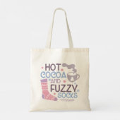 Tote Bag Joyeux Coca Chaud D'Hiver Et Chaussettes Fuzzy (Dos)