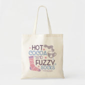 Tote Bag Joyeux Coca Chaud D'Hiver Et Chaussettes Fuzzy (Devant)
