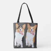 Tote Bag Joyeux Corgis en course (Dos)