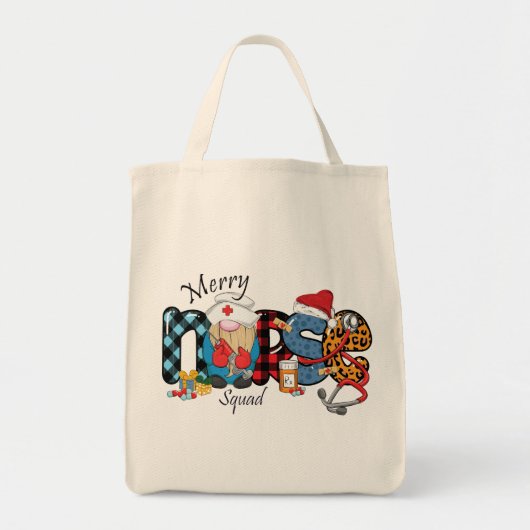 Tote Bag Joyeux corps d'infirmière (Devant)