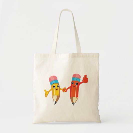 Tote Bag Joyeux crayons (Devant)