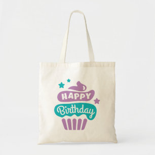 Tote Bag Joyeux Cupcake d'anniversaire