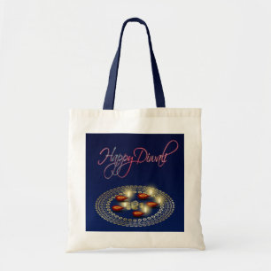 Tote Bag Joyeux Diwali Ganesha Rangoli - Budget Fourre-tout